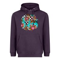 Plum race sunflower patches Heavyweight Hoodie - AdoDesignShop