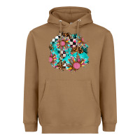 Toasted Coconut race sunflower patches Heavyweight Hoodie - AdoDesignShop