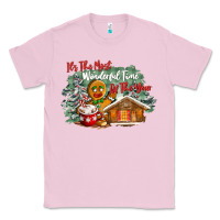 Bubblegum Pink its the wonderful time of the year Classic Tee - CowGirlArtShop