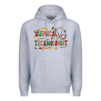 Heather Grey Surgical Technologist Premium Hoodie - CowhideDigitalArt