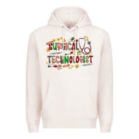 Pale Pink Surgical Technologist Premium Hoodie - CowhideDigitalArt