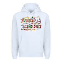 White Surgical Technologist Premium Hoodie - CowhideDigitalArt