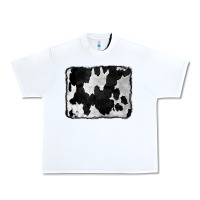 White Cowhide Urban Heavy Tee - CowCowDesign