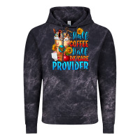 Cloud Black Half coffee half daycare provider Vintage Hoodie - FaDigitalArtStudio