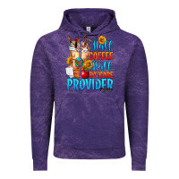 Cloud Purple Half coffee half daycare provider Vintage Hoodie - FaDigitalArtStudio