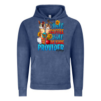 Vintage Denim Half coffee half daycare provider Vintage Hoodie - FaDigitalArtStudio
