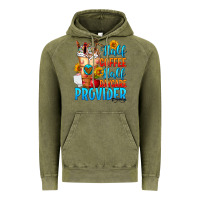 Vintage Olive Half coffee half daycare provider Vintage Hoodie - FaDigitalArtStudio