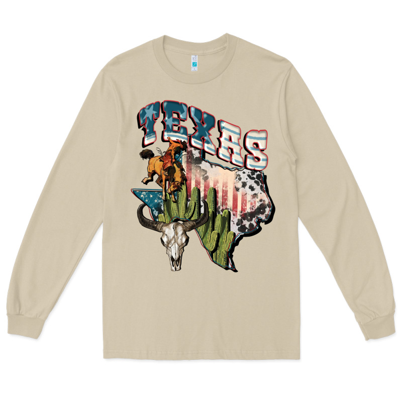Texas 4th Of July Long Sleeve Tee by FaDigitalArtStudio | Teevron