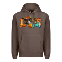 Coffee love fall holstein cow Premium Hoodie - Jasminsmagicworld