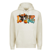 Oatmeal Heather love fall holstein cow Premium Hoodie - Jasminsmagicworld