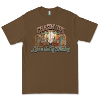 Cacao Chasin you like a shot of whiskey bull skull Premium Tee - HowdyJamesFarm