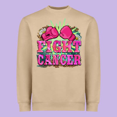 Fight Cancer Heavyweight Sweatshirt Designed By Barkaloodesign