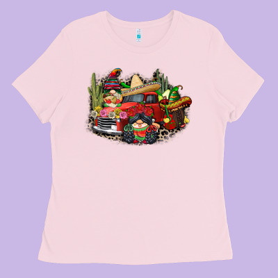 Cinco De Mayo Truck Ladies Tee Designed By Cowgirlartshop