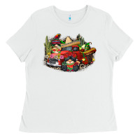 White cinco de mayo truck Ladies Tee - CowGirlArtShop