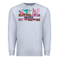 Heather Grey nurse custom name Premium Sweatshirt - AdoDesignShop