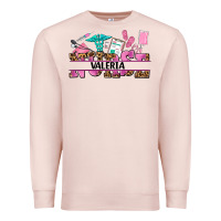 Pale Pink nurse custom name Premium Sweatshirt - AdoDesignShop