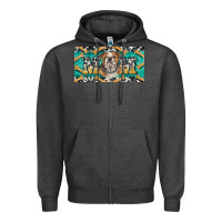 Charcoal Heather english bulldog mom  license plate template Zipper Hoodie - BarkalooDesign
