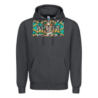 Smoke english bulldog mom  license plate template Zipper Hoodie - BarkalooDesign