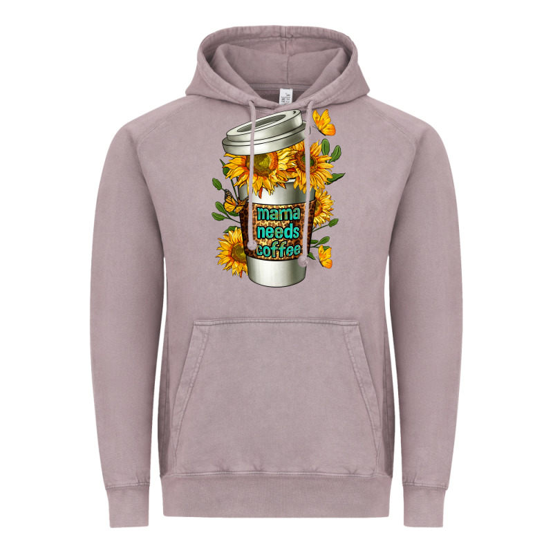 Mama Needs Coffee Cup Vintage Hoodie by FaDigitalArtStudio | Teevron