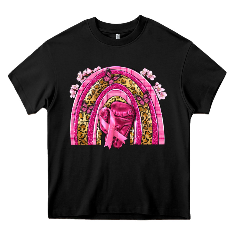 Breast Cancer Rainbow Heavy Core Tee by NancyCooperArtShop | Teevron
