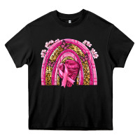 Black breast cancer rainbow Heavy Core Tee - NancyCooperArtShop