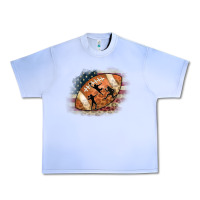 Grape Ice American Football Flag Players Urban Heavy Tee - CowCowDesign