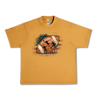 Peanut Butter American Football Flag Players Urban Heavy Tee - CowCowDesign