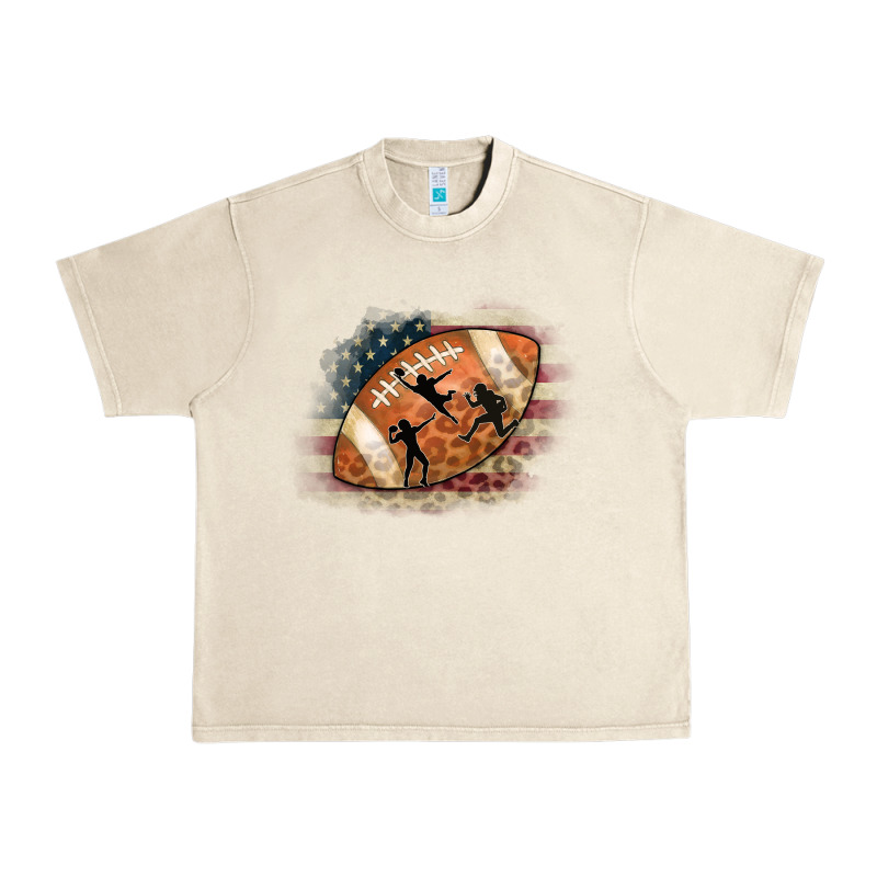 American Football Flag Players Urban Heavy Tee by CowCowDesign | Teevron