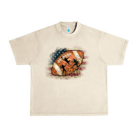 Sandshell American Football Flag Players Urban Heavy Tee - CowCowDesign