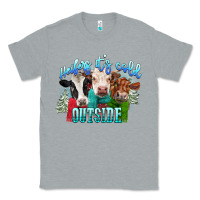 Heather Grey heifers its cold outside Classic Tee - CowGirlArtShop