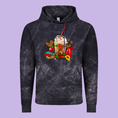 Teacher Frappe Coffee Vintage Hoodie Designed By Fadigitalartstudio