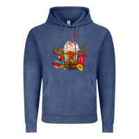 Vintage Denim teacher frappe coffee Vintage Hoodie - FaDigitalArtStudio