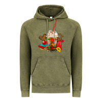 Vintage Olive teacher frappe coffee Vintage Hoodie - FaDigitalArtStudio