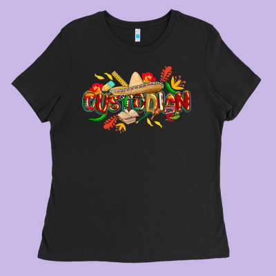 Cinco De Mayo Custodian Ladies Tee Designed By Cowgirlartshop