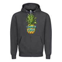 Smoke summer vibes pineapple Zipper Hoodie - BarkalooDesign