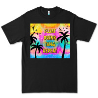 Black float drink tan & repeat Premium Tee - TumblerDesignByShophia