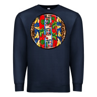 Navy dominican republic coasters Premium Sweatshirt - AdoDesignShop