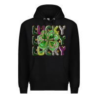 Black Lucky Premium Hoodie - CowhideDigitalArt