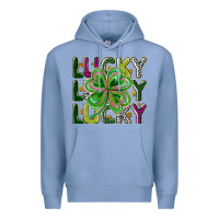 Colony Blue Lucky Premium Hoodie - CowhideDigitalArt