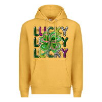 Mustard Lucky Premium Hoodie - CowhideDigitalArt