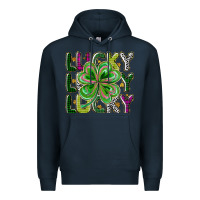 Navy Lucky Premium Hoodie - CowhideDigitalArt