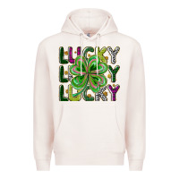 Pale Pink Lucky Premium Hoodie - CowhideDigitalArt