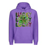 Purple Lucky Premium Hoodie - CowhideDigitalArt