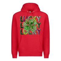 Red Lucky Premium Hoodie - CowhideDigitalArt