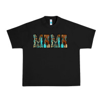 Black Mama Turquoise Tooled Urban Heavy Tee - CowCowDesign