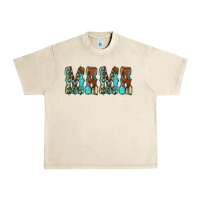 Sandshell Mama Turquoise Tooled Urban Heavy Tee - CowCowDesign