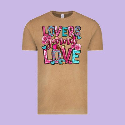 Lovers Gonna Love Vintage Tee Designed By Oliviacreatesart