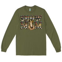 Army Green show mom horse Long Sleeve Tee - RanaPortraitStore