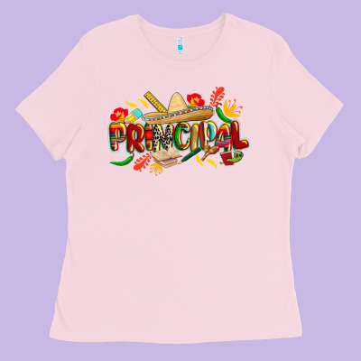 Cinco De Mayo Principal Ladies Tee Designed By Cowgirlartshop