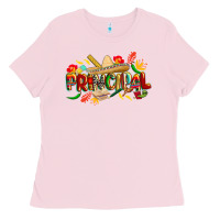 Bubblegum Pink cinco de mayo principal Ladies Tee - CowGirlArtShop